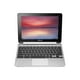 ASUS Chromebook Flip C100PA-DB02 - Conception de Flip - RK3288C - Chrome OS - Mali-T764 - 4 GB RAM - 16 GB Emcc - 10.1" IPS Écran Tactile 1280 x 800 - Wi-Fi 5 - Argent – image 5 sur 12
