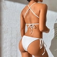 thumbnail image 4 of Gibobby Trajes de Baño Mujer Bikini de playa sexy para mujer Traje de baño de playa Traje de baño de moda Conjunto de dos piezas(Blanco,M), 4 of 4