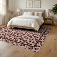 thumbnail image 3 of ODIKA Pink Spotted Cheetah Leopard Print Bold Abstract Contemporary for Dining Room, Under Table, Office, Non-Slip Chair-Friendly Floor, 3 of 7