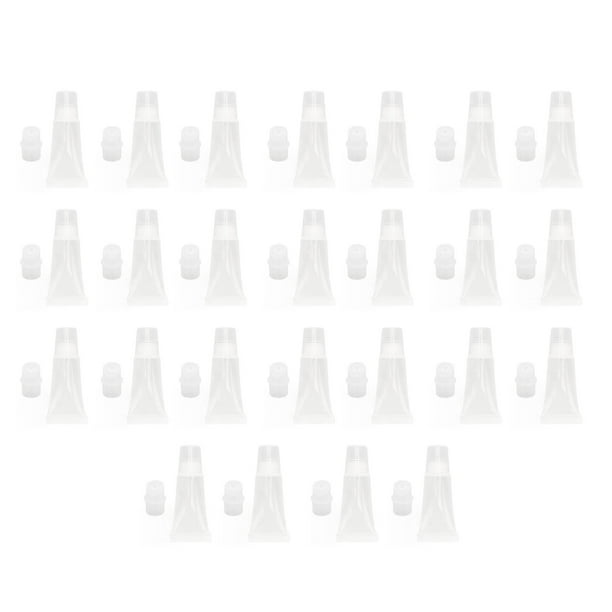 Mini envase cosmético, tubo de brillo de labios de 25 piezas, tubo de brillo de labios vacío, tubo de brillo de labios, estética elegante