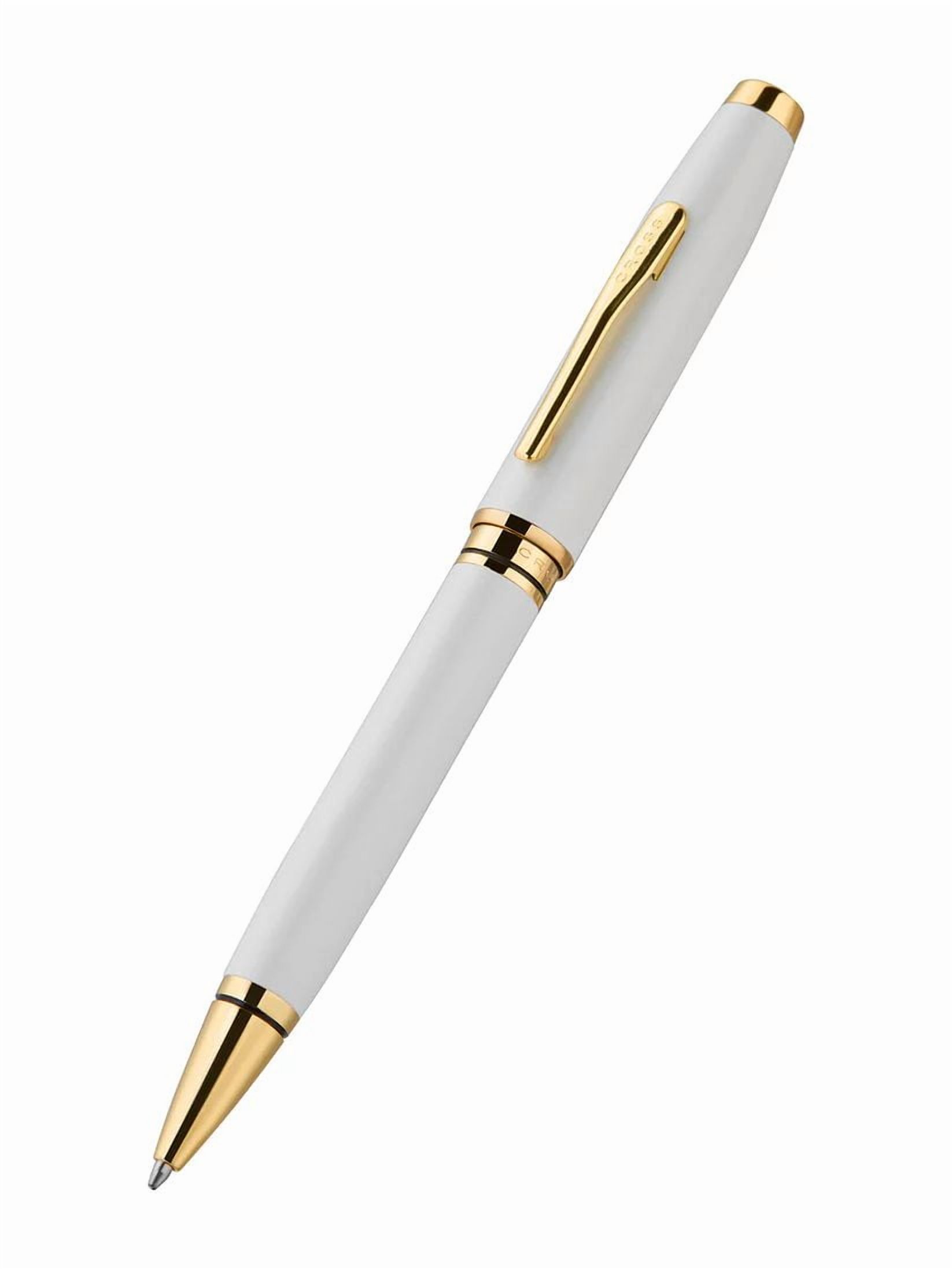Cross Coventry Pearl White Lacquer with Gold PVD Appointments Ballpoint Pen