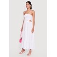thumbnail image 2 of Women's Smocked Cutout Strapless Tiered Maxi Dress, 2 of 3