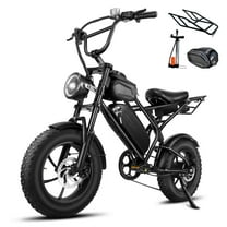 Smartravel e-bike dk400, Electric Bike for Adults,1200W Motor E-Mountain Bike 48V 15Ah, 16" Fat Tire, rear rack, cycling bag, UL2849