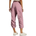 thumbnail image 5 of 2026 New Womens Lightweight Hiking Capri Pants, Quick Dry Workout Cargo Capris Water Resistant UPF 50+ Zipped Pockets, 5 of 9