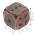 thumbnail image 4 of Shisuyan 2pcs Metal Number Dices Table Game Dice Small Dice Props Party Supplies, 4 of 9