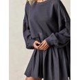thumbnail image 2 of Womens Oversized Sweatshirt Dress Long Sleeve Crewneck Pullover Tops Relaxed Fit Sweatshirts Mini Dress, 2 of 6
