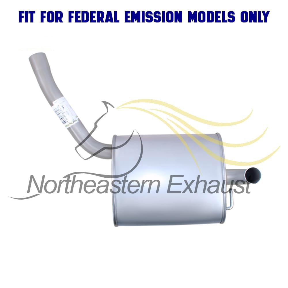 Northeastern Exhaust Rear Muffler Fits 2011-2014 Hyundai Sonata 2.4L Sedan - Direct Fit | Stainless Steel