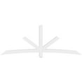 thumbnail image 2 of 96"W x 36"H x 4"D x 4"F, 9/12 Pitch, Alberta Architectural Grade PVC Gable Bracket, 2 of 8