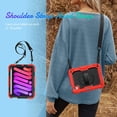 thumbnail image 4 of navor Rugged Cover Compatible with iPad Mini 6 (2021), Rotatable Kickstand Shoulder & Hand Strap Shockproof Heavy Duty Protective Case, 4 of 9