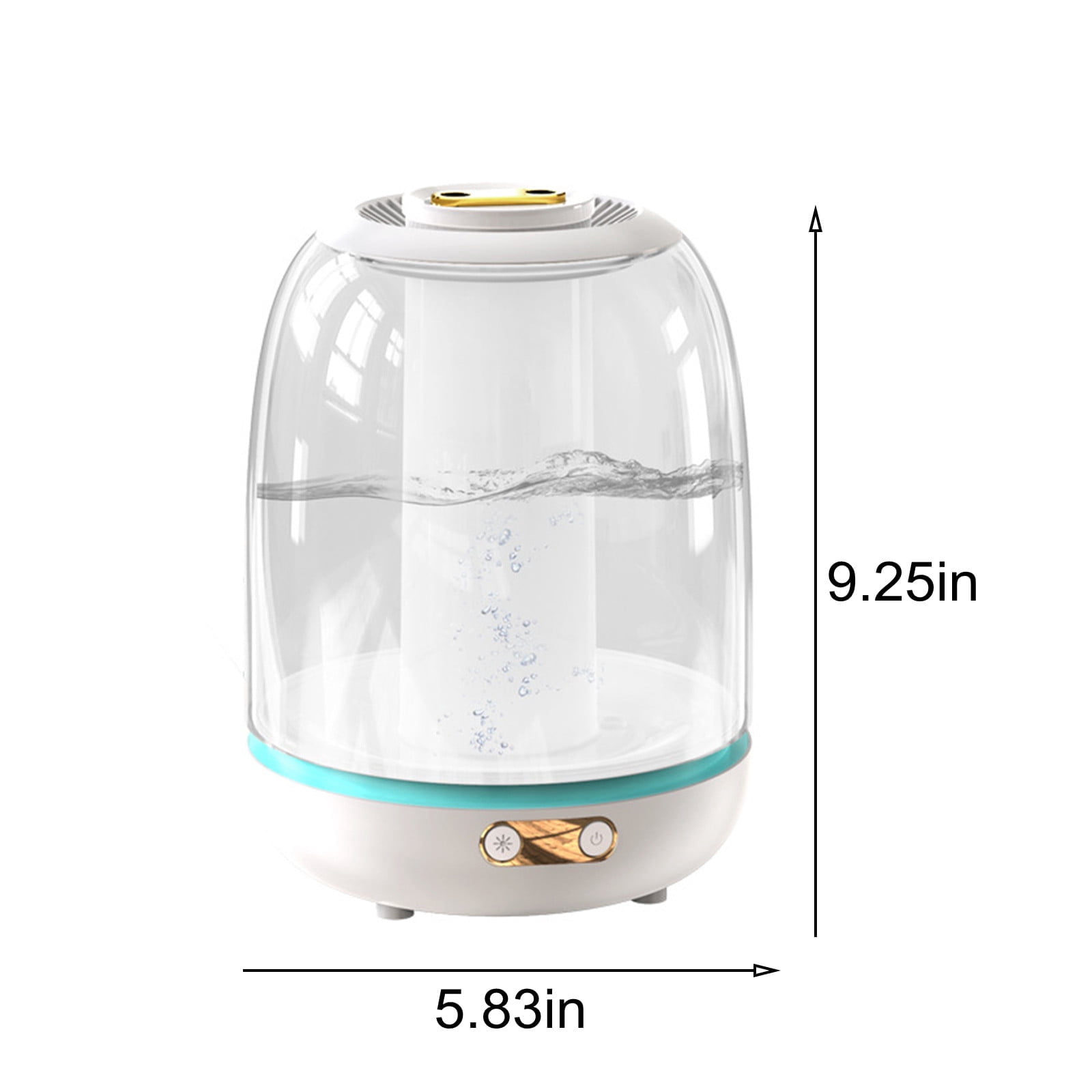 RAPOBRIX 3L 3-in-1 Cool Mist Humidifier with LED Night Light - Ultrasonic Whisper-Quiet 3 Mist Levels Auto-Off USB for Bedroom/Large Room