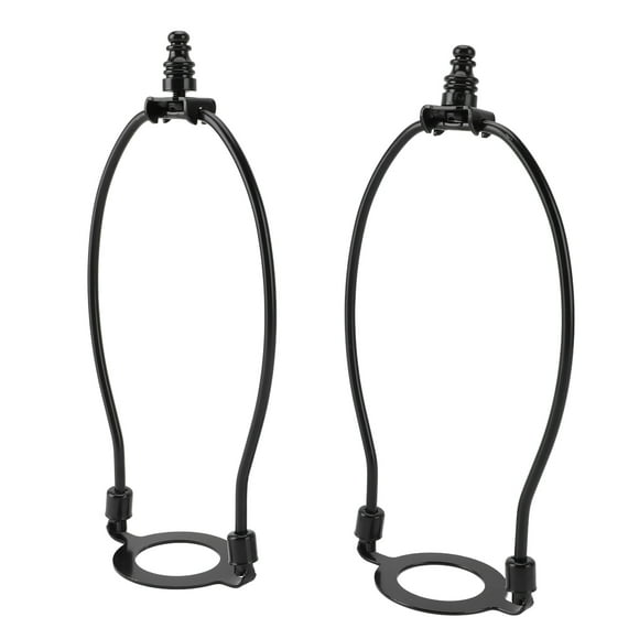 Lamp Shade Harps Holder Kit,2Pcs Adjustable E26 Light Base Metal Lampshades Holder Lampshade Bracket DIY Lighting Accessories for Table and Floor Lamps