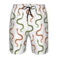 thumbnail image 4 of Naloa Hand Drawn Snake Men's Beach Shorts, Surfing shorts, Swim trunks, Quick Dry Swim Trunks for Surfing Beach Fun - Large, 4 of 9