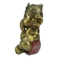thumbnail image 5 of Vastu Hindu Elephant God Baby Ganesha Ganapati Sitting In Meditation Figurine, 5 of 7