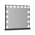 thumbnail image 2 of Impressions Vanity Hollywood Aurora Tri tone Vanity Mirror with Lights Dimmer Switch (Black), 2 of 4