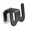 thumbnail image 3 of yuksok 3 Pieces Multifunctional Slipper Racks Wall Mounted Shoes Rack Toilet Decorative Black, 3 of 9