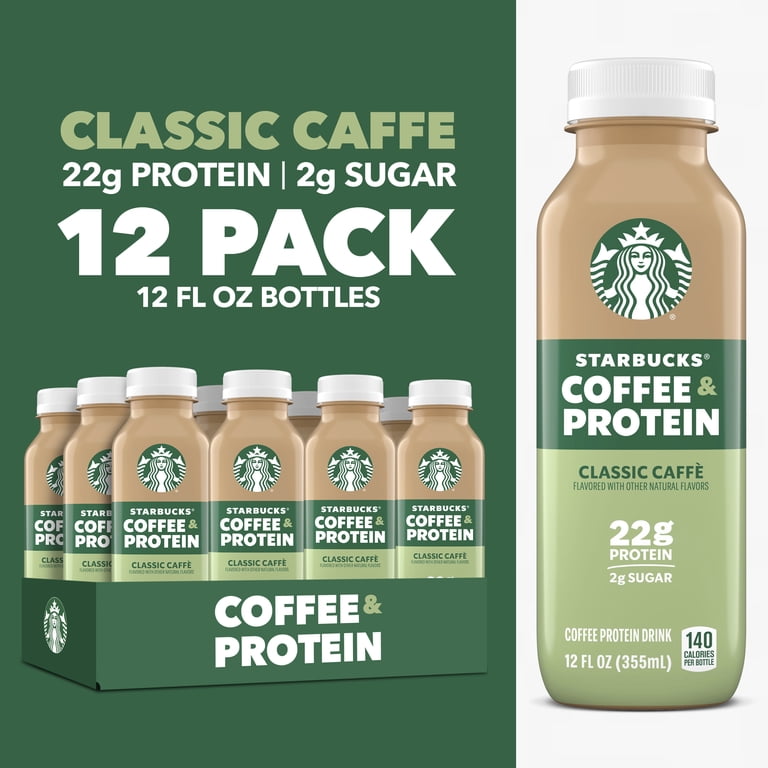 Starbucks Coffee & Protein Classic Caffe, 12 fl oz, 12 Pack photo 2