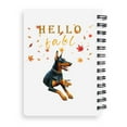 thumbnail image 2 of Hello Fall Doberman Pinscher Enjoys Warm Campfire Autumn Night Bright Moon Spiral Bound Journal Doberman Dog Lover Gifts 5x7in Spiral Notebook - 01008, 2 of 5