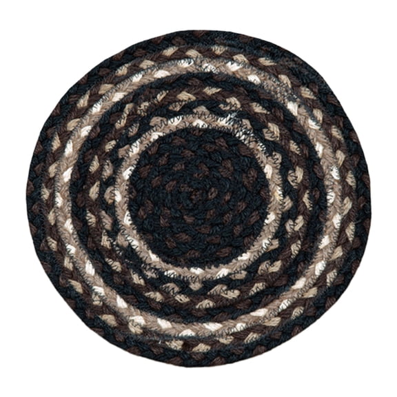 Earth Rugs 17-313 Mocha-Frappuccino Round Rug