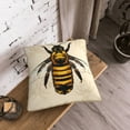 thumbnail image 5 of KLL Honey Bee Decorative Throw Pillow Covers Velvet Soft for Couch Sofa Bedroom Living Room Outdoor (No pillow core)- 18"x18", 5 of 5