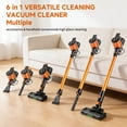 thumbnail image 4 of Wireless Rechargeable Vacuum, 46KPA Max Power, 9-in-1 Multi-tool, Brushless Motor, Large Battery, LED Screen, Telescopic Rod, Wall Mount, Quiet Operation for Home Cleaning & Pet Hair, 4 of 12