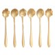 thumbnail image 1 of Juego de 6 cucharas de flores, cucharaditas de café, vajilla de acero inoxidable, cuchara de azúcar creativa, cuchara de té, barra para revolver, cuchara para agitar, 6 patrones diferentes, 1 of 5