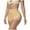 Beige, variant on Women's Short Leggings With Pockets Drawstring Solid Color Lace High Waist Leggings Briefs