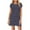 Blue, variant on Maternity Dress Summer Striped Print Drop Shoulder Mid-Length Dress Casual Slim Fit Short Sleeve Ruffle Flowy Sundress Pregnancy Clothes