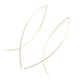 thumbnail image 2 of Par de elegantes pendientes de hilo de cobre con forma de pez (dorados), 2 of 7