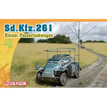 Dragon Flashing Antenna - Dragon Models 1/72 Sd.Kfz.261 Kleine Panzerfunkwagen with Telescopic Antenna, Engineered for modeling enjoyment By Dragon Models USA Ship from US