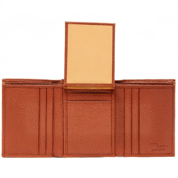 Antonio nicci mens trifold wallet | walmart.ca. genuine leather trifold wallets for men mens wallet with 2 flip up id windows rfid blocking gifts for men