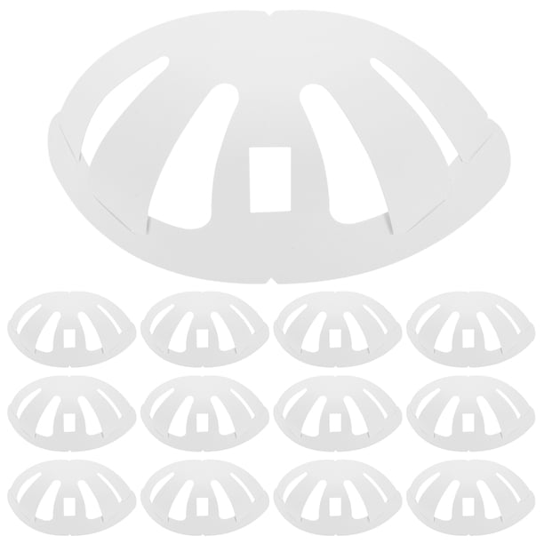 50 insertos moldeadores de gorras de béisbol, de cartón blanco, para sujetar la corona de gorras deportivas de adultos, reutilizables.