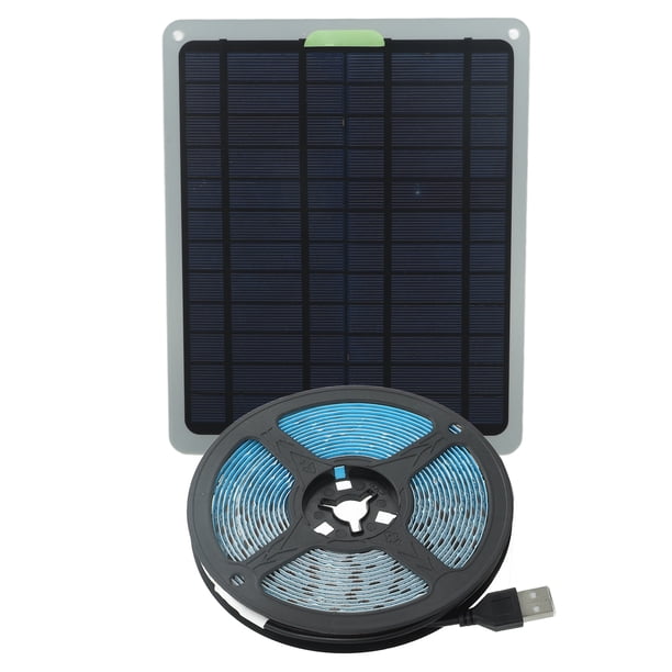 Luz De Cultivo LED De Energía Solar, Tira LED De Espectro Completo Disipación De Calor Ambiental 20W 5V Duradera Para Invernadero Para Interiores