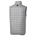 thumbnail image 3 of Men's Cutter & Buck Gray Gwinnett Stripers Rainier PrimaLoft Eco Insulated Full-Zip Puffer Vest, 3 of 3