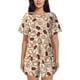 thumbnail image 1 of Balery Valentine'S Day Rose Conjunto de Pijama para Mujer con Estampado, Dos Piezas de Manga Corta y Shorts, Ropa de Dormir Suave con Cuello Redondo y Bolsillos-3X-Large, 1 of 6