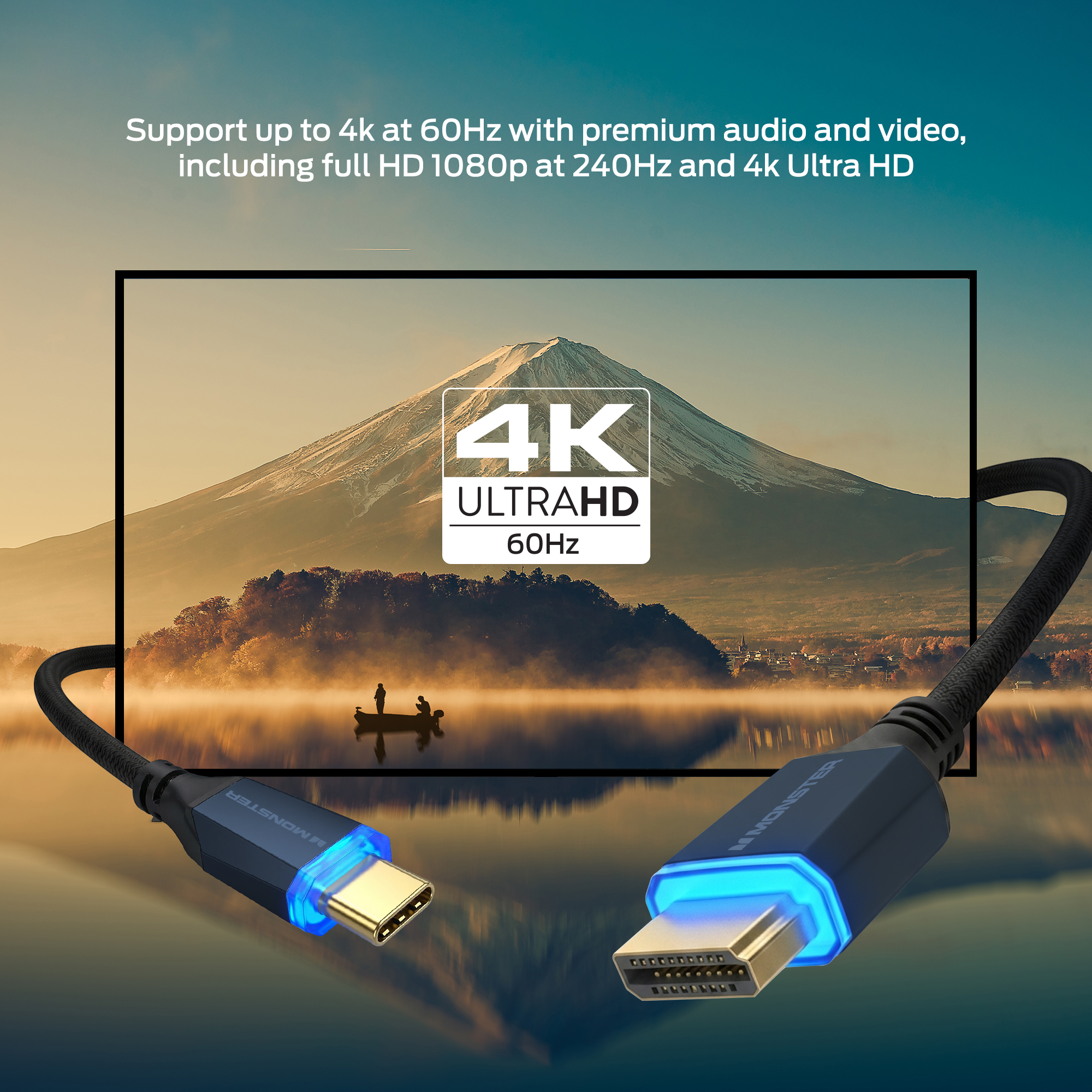 Monster 8K Ultra High Speed HDMI 2.1 Cable, 6 Ft photo 8