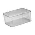 thumbnail image 3 of Organizador de escritorio almacenamiento Bin Organización Cosmética Caja de almacenamiento de papelería para almacenamiento para de tocador Gris transparente, 3 of 8