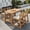 Light Teak, variant on MAYEERTY 5-Piece Rustic Patio Bar Set, Outdoor Table and Chairs Set with Ergonomic Chairs, for Poolside, Balcony, Backyard, Porch