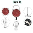 thumbnail image 5 of ZPAQI Retractables Keychains AntiLost Badges Holder Rhinestones Keyholder, 5 of 13