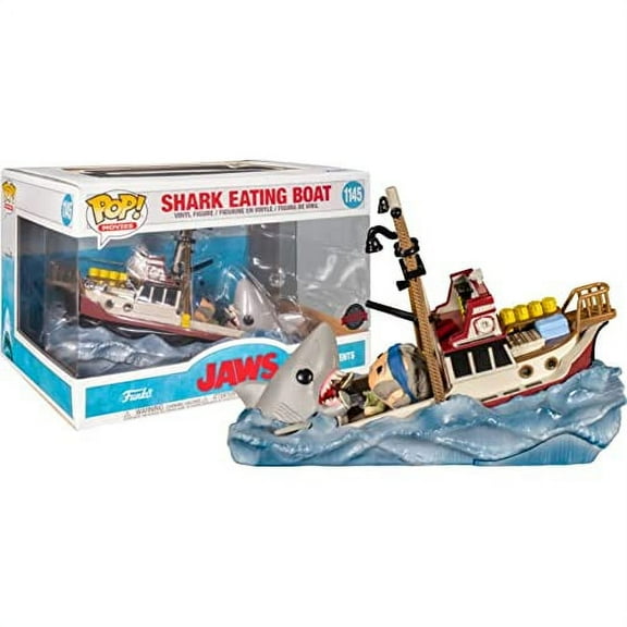 Funko POP Movies Jaws Shark Eating Boat 1145 Movie Moment Vinyl Figure