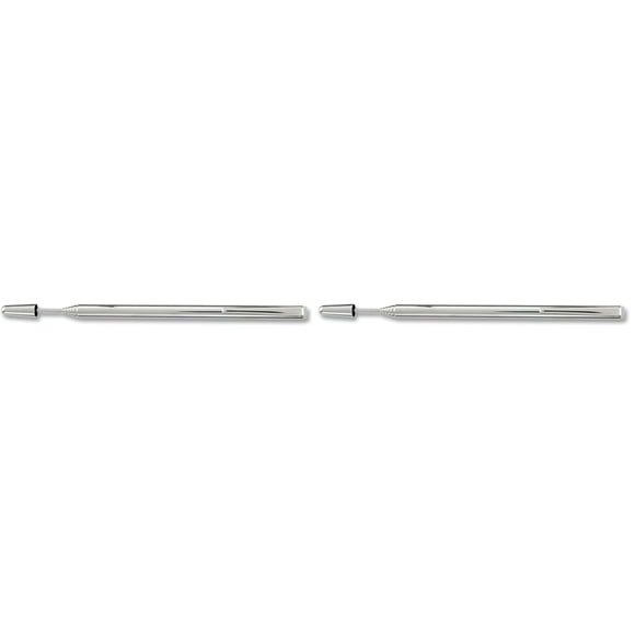 Quartet Pocket Pointer V18001, Se Extiende Hasta 62 cm, Cromado, Paquete de 2