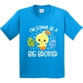 thumbnail image 3 of Inktastic Easter I'm Gonna Be a Big Brother with Green and Blue Eggs Youth T-Shirt, 3 of 5