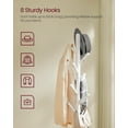 thumbnail image 6 of Free Standing Coat Rack with 8 Hooks and Storage Shelf - Multifunctional Hall Tree, 67.1 Inches Tall, for Entryway, Hallway, Bedroom, 6 of 6
