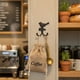 thumbnail image 4 of Ganchos De Hierro 1Pcs Iron Birds Double Hook Village Style Fence Decoration Practical Hook for Farmhouse Kitchen and Balcony Storage 5.3x4.5x1.5" JASKFLY, 4 of 8