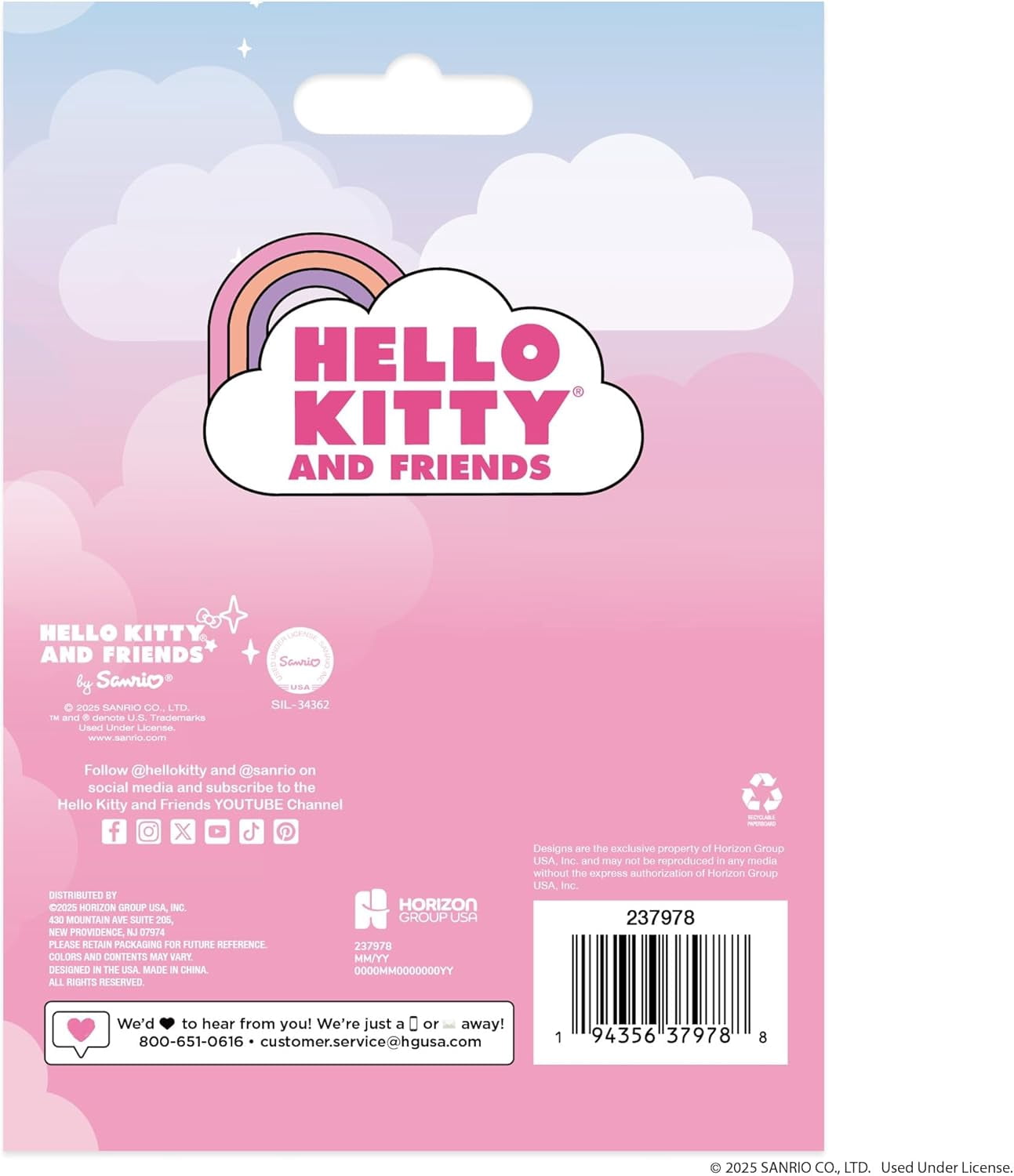 Hello Kitty® and Friends SLIMYGLOOP Gelli Gels – Kuromi™, Slow Rising Sensory Squeeze Toy with Glitter, Gel Filled Fidget Toys