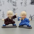 thumbnail image 3 of 4 unids/lote pequeña estatua de Buda monje estatuilla de resina artesanías adornos decorativos para el hogar artesanías en miniatura accesorios de decoración del hogar Adepaton 2020619-2, 3 of 6