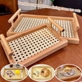thumbnail image 2 of Bamboo hand-held tray, home restaurant tea set tray, hotel rectangular tray, simple fruit tray, storage decoration tray, 2 of 8