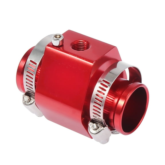 26mm Red Car Water Coolant Temperature Sensor Adapter Set Joint Pipe Radiator