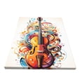 thumbnail image 2 of 12x16 inch Canvas Frameless Painting Colorful Violin Prints,Music Room Decor Accessory,Indoor Home Living Room,Bedroom,Studio,Music Room Decor Art Posters & Prints,Gift For Violin Enthusiast, 2 of 6