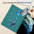 thumbnail image 5 of Tablet Case for Samsung Galaxy Tab A9 8.7" 2023 SM-X110 / SM-X115, Butterfly Pattern PU Leather Folio Case with Card Holder, Flip Stand Shell Shockproof Full Protection Case, Lightblue, 5 of 8