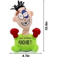 thumbnail image 4 of Divertido juguete de peluche eléctrico con forma de puñetazo, figura interactiva verde de 26 cm, juguete de movimiento divertido para aliviar el estrés, regalo de broma o decoración de escritorio., 4 of 8